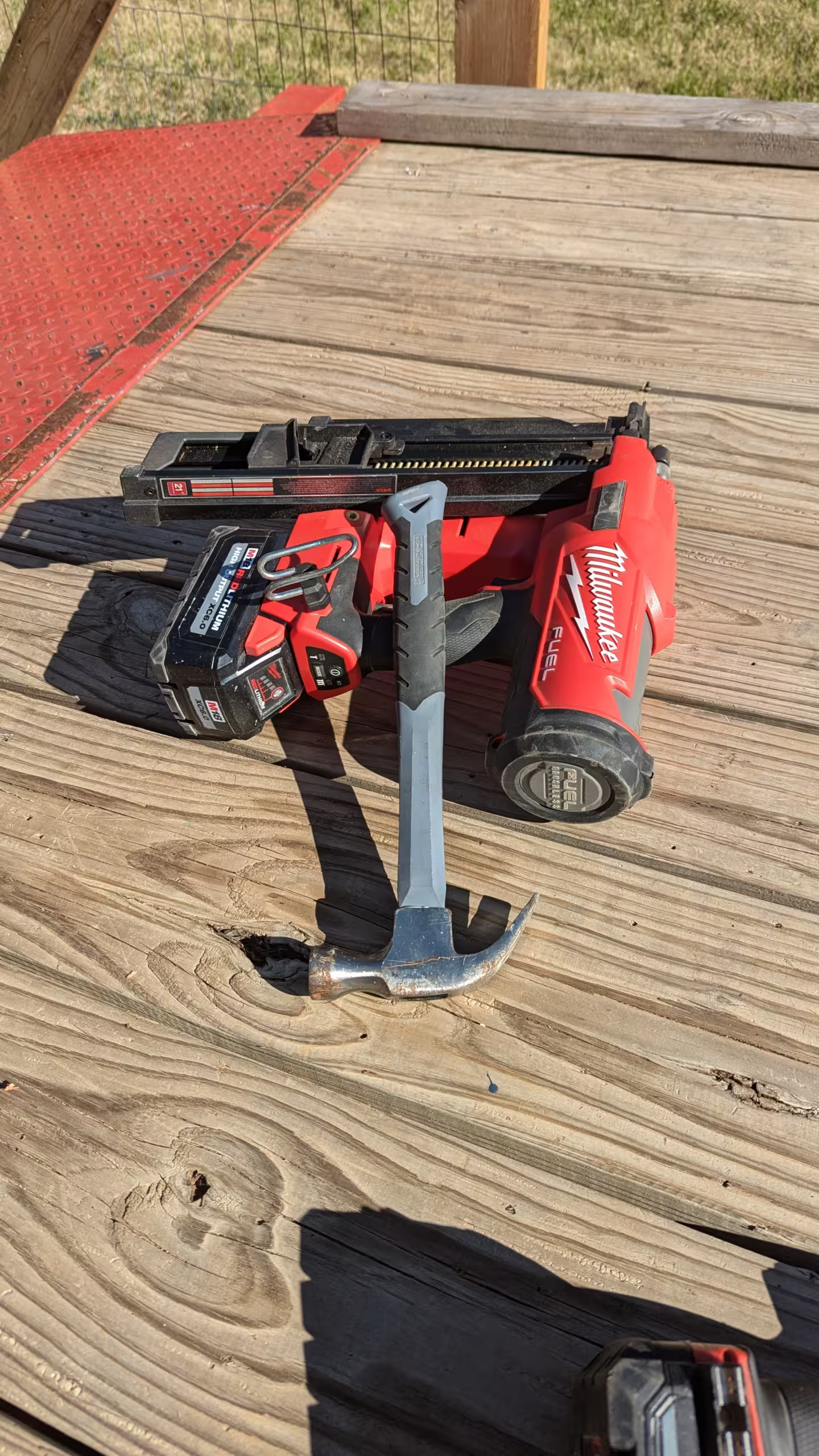 hammer and nailgun